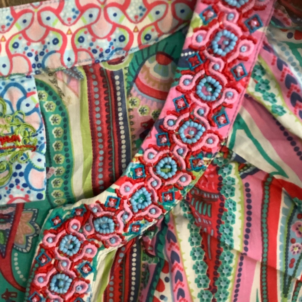 Robert Graham Colorful Paisley Women's Tunic, Size L - Picture 3 of 5